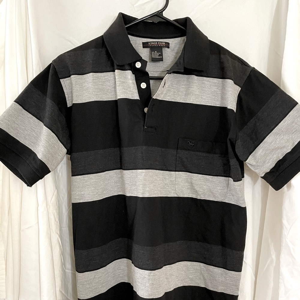 Men’s casual striped polo shirt Small